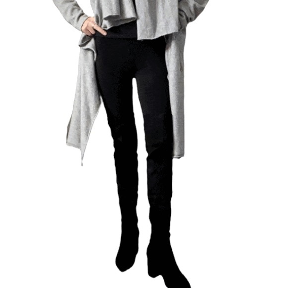 NEW IN BOX! Steve Madden Black Faux Suede Over The Knee Nifty Heeled Boo… - Picture 1 of 16